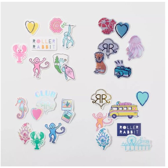 NWT Roller Rabbit x Target 28ct Sticker Set - Picture 2 of 4